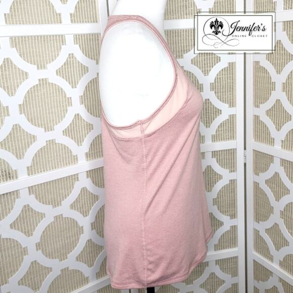 Old Navy Active Women's Pink Mesh Trim Racerback Tank Top Size M - Picture 5 of 9